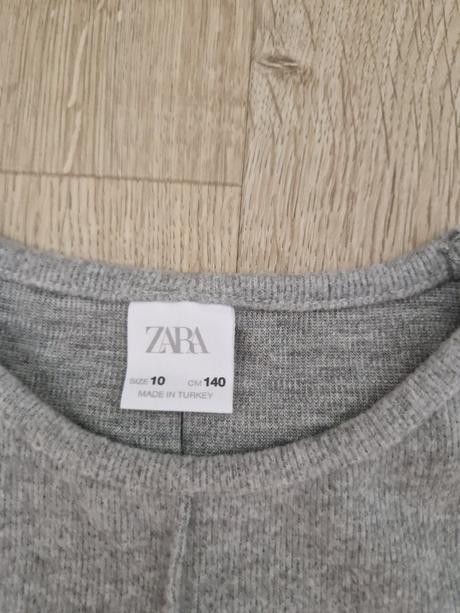 Šaty zara teplé zimné bledo šedé, zara,140