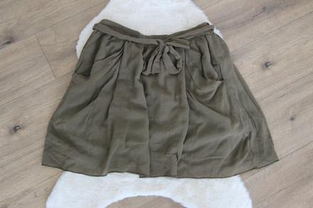 Khaki sukňa, zara l, zara,l