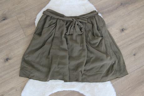 Khaki sukňa, zara l, zara,l