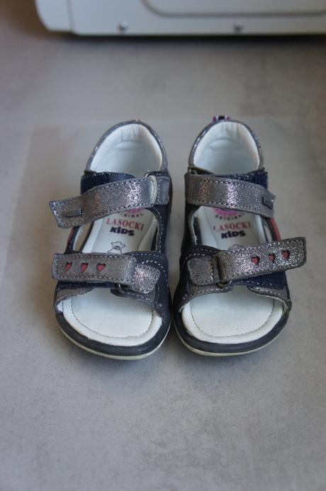 Sandále lasocki - sivo-strieborné v.21, lasocki,21