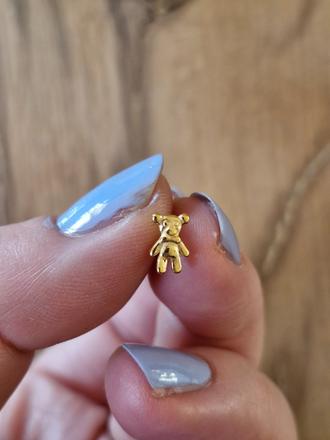 Piercingová náušnica bear, 