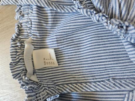 Prúžkovaný overal na ramienka, h&m,xs