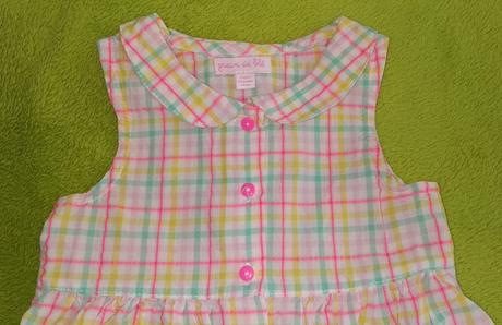 Farebné letné šaty veľkosť 74, 68