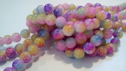 Sklenené korálky 10 mm, 