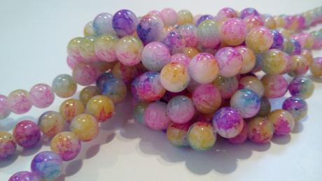 Sklenené korálky 10 mm, 