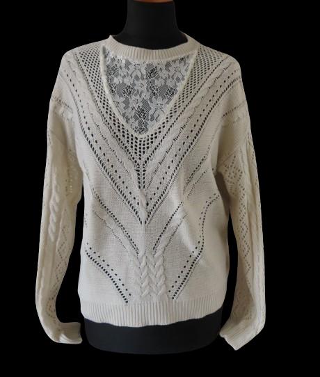 Pulover s čipkou veľ. m/l, m