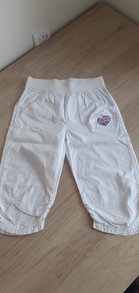 Biele 3/4 kratasy, dopodopo,128