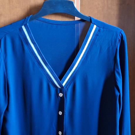 Tm.modrá blúzka, mango,36