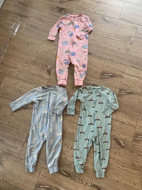 Lindex 3 ks pyžamo, overal 86/92, lindex,86