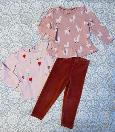 Krásny konplet, super stav, tričko ovs + ca set, ovs,86