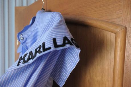Karl lagerfeld orig. luxusne saty s opaskom,vrecka, xs
