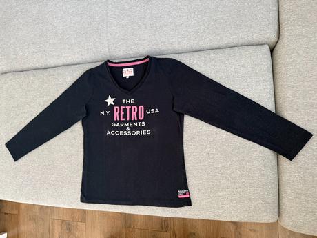 Retro jeans tričko, xl