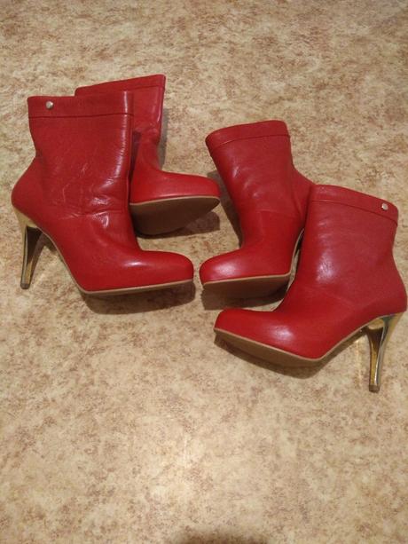 Kožené čižmy nové, 35