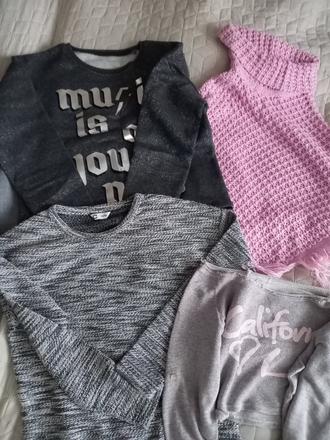 Pulóvre s pončom, h&m,146