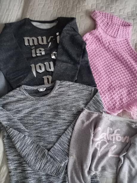 Pulóvre s pončom, h&m,146