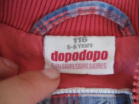 Károvaná jarná/jesenná bundička, dopodopo,116