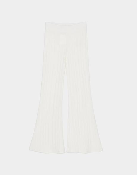 Dámske vrúbkované legíny bershka (l/30), bershka,l