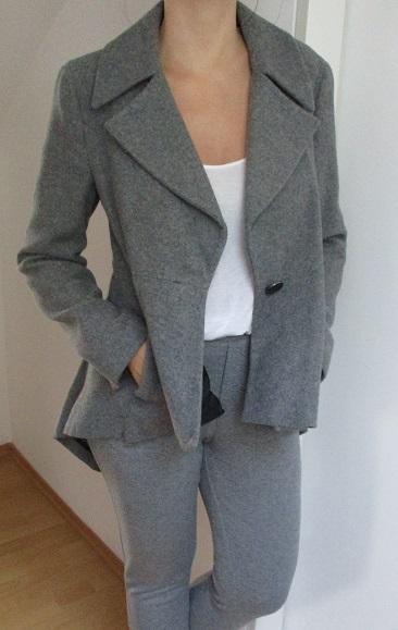 Kabátik - sako štýlového strihu, zara,40