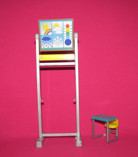 Školská tabuľa a stolička pre bábiku barbie, 