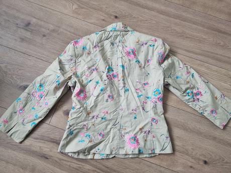 Okerové vyšívané sako heine 36, 36