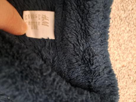 Teplá mikina na zips, h&m,80
