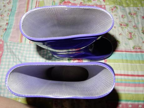 Fialové gumáky, tesco,27