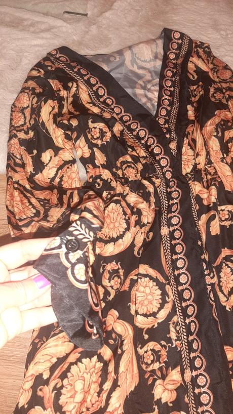 Zlato čierne šaty 1x oblečené, m