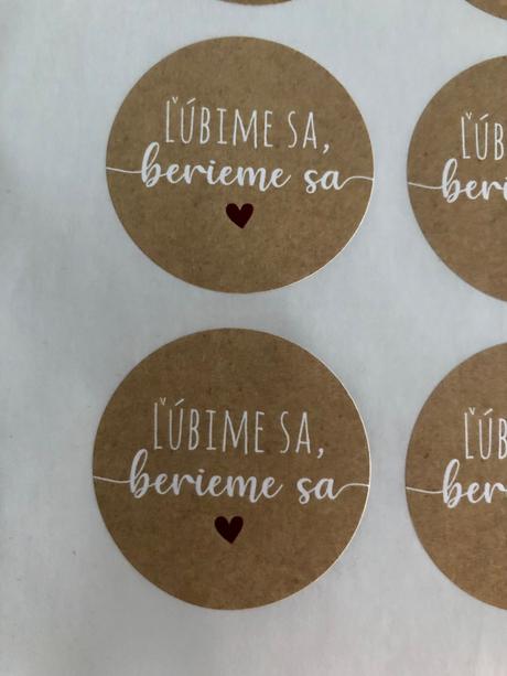 Nálepky na svadbu, 