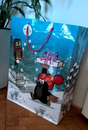 Taška veľká 56x41cm krtko krteček albi ako nová,