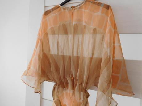 Hnedá blúzočka na plavky, m