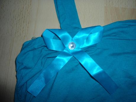 Tyrkysový letný top - tricko, m