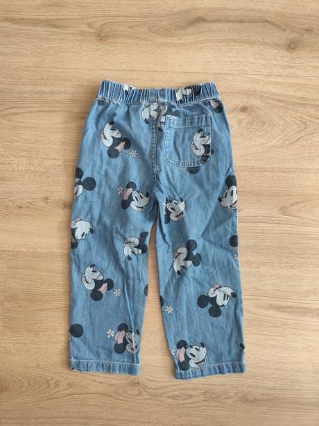 Široké džínsy, h&m,104