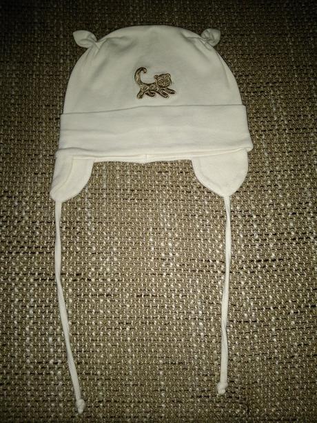 Detská  čiapka s mačičkou, elo melo,<50