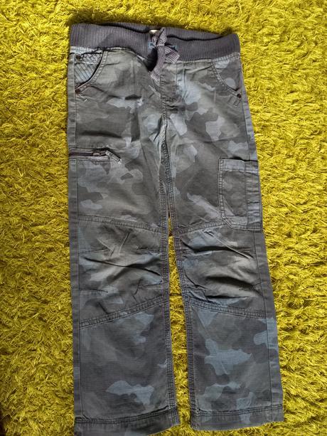 Modré maskáčové nohavice, f&f,128