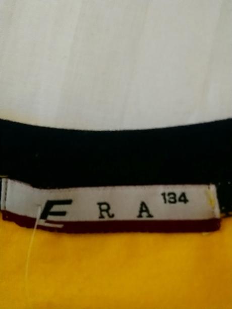 Žlté tričko auto, era fashion, 134 cm, 134