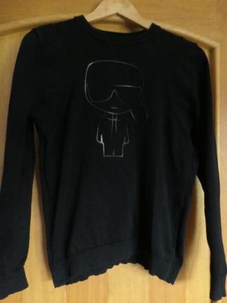 Karl lagerfeld tensi ikon cierny svetrik 164/xs/s, s