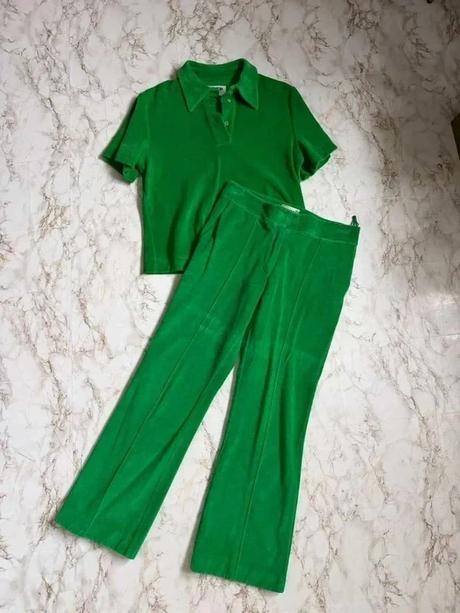 Maison rabih kayrouz green set nohavice a top, s