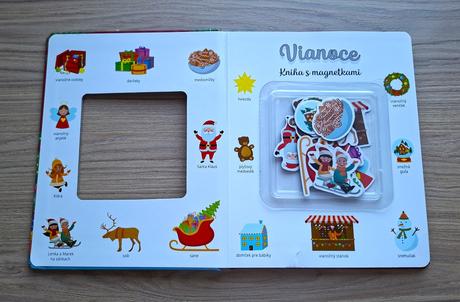 Kniha s magnetkami (vianoce),
