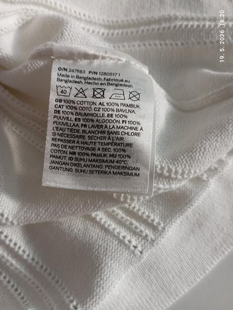 Krásne elegantné tričko (už s poštou), h&m,134