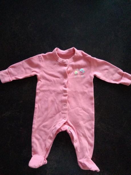 Dupačkový overal s dlhým rukávom ružový, st. bernard,56