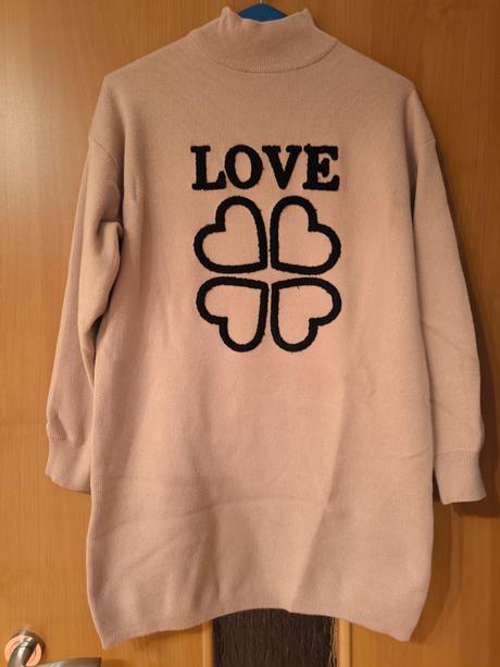 Predĺžený pulover- šaty, m