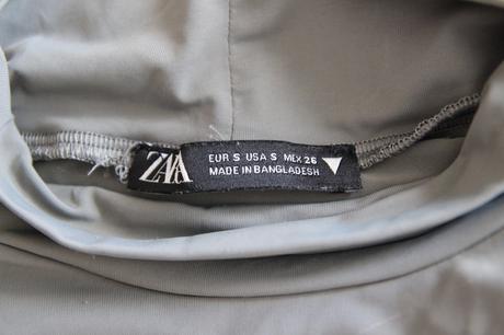 Šedý body top, zara, s, zara,s