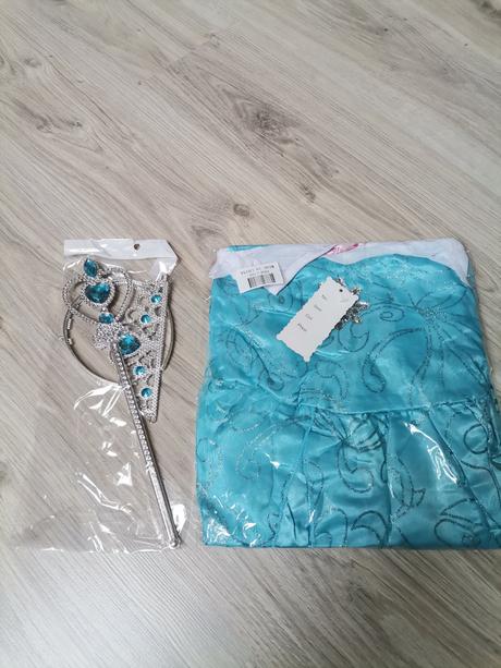 Kostým šaty elsa frozen + 2 doplnky - 3 veľkosti,