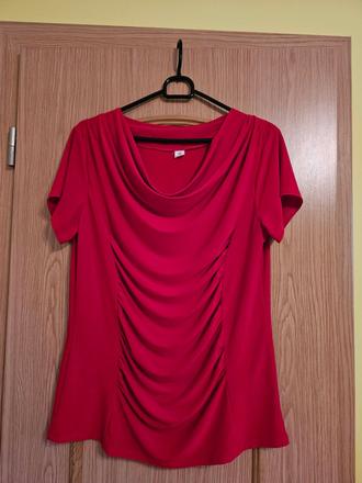 Červené blúzkové tričko v. 42, 42