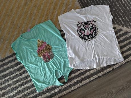 Tričká s flitrami 146/152, 146