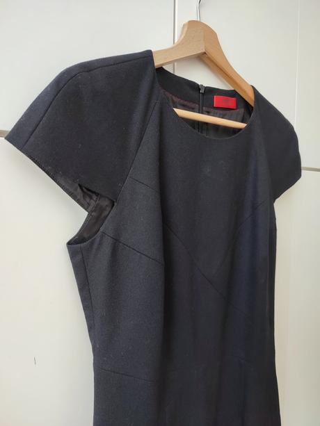Vlnené biznis šaty hugo boss, hugo boss,36