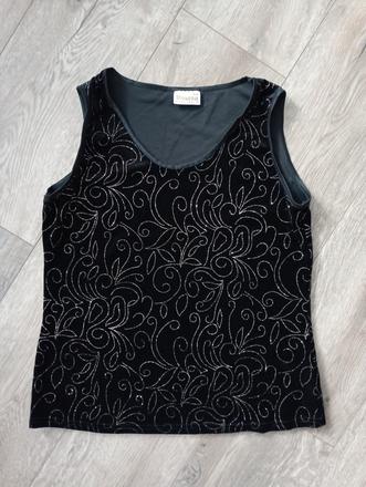 Tričko s trblietavým ornamentom, s