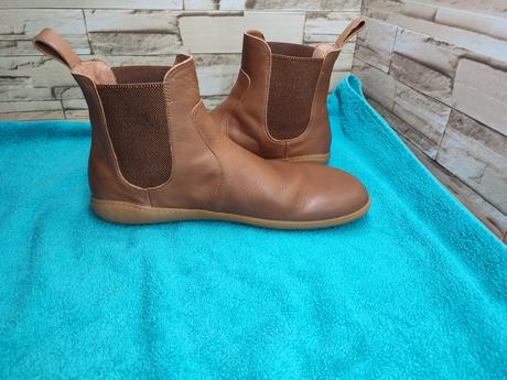 Vivobarefoot 43l - kožené hnedé členkové barefoot, vivobarefoot,43
