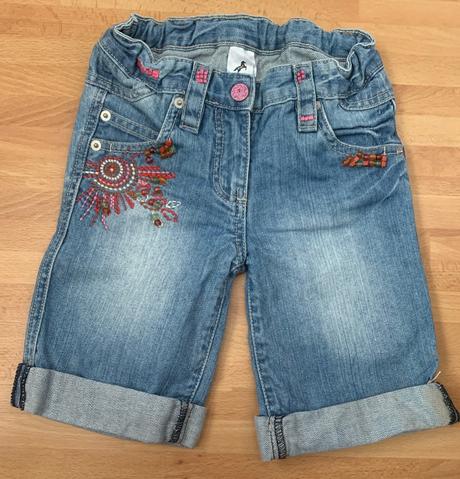 Palomino rifľové krátke nohavice s výšivkami, palomino,122