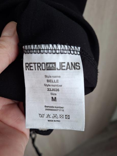 Cierne saty retro jeans, m